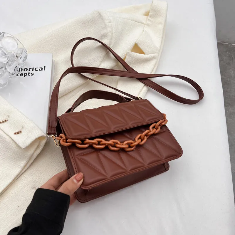 Comfortable Women's Fashion Portable Simple Rhombus Crossbody Bags
