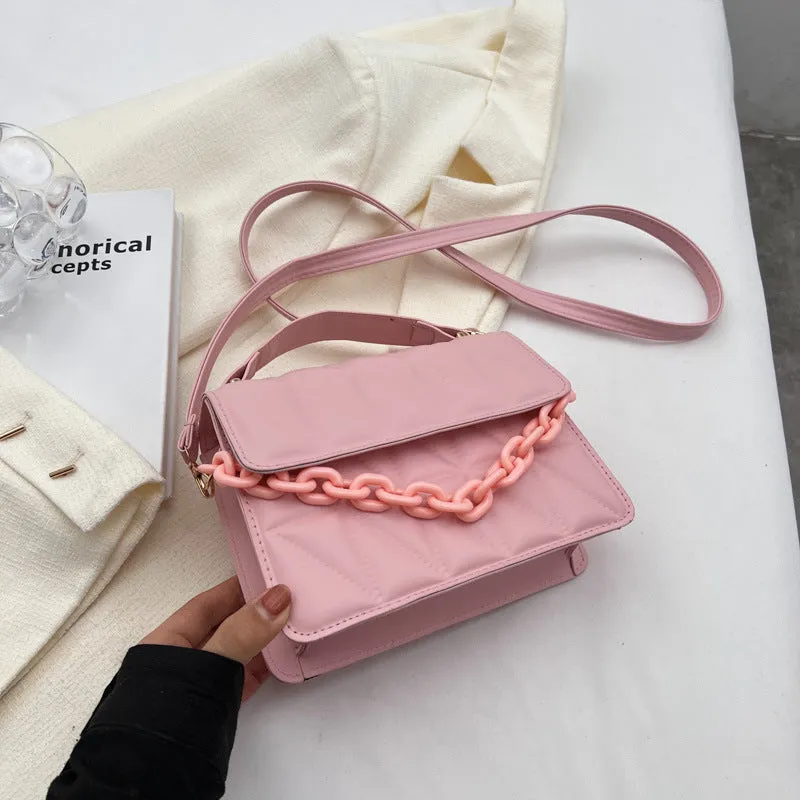 Comfortable Women's Fashion Portable Simple Rhombus Crossbody Bags