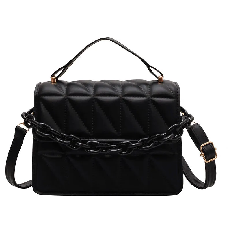 Comfortable Women's Fashion Portable Simple Rhombus Crossbody Bags