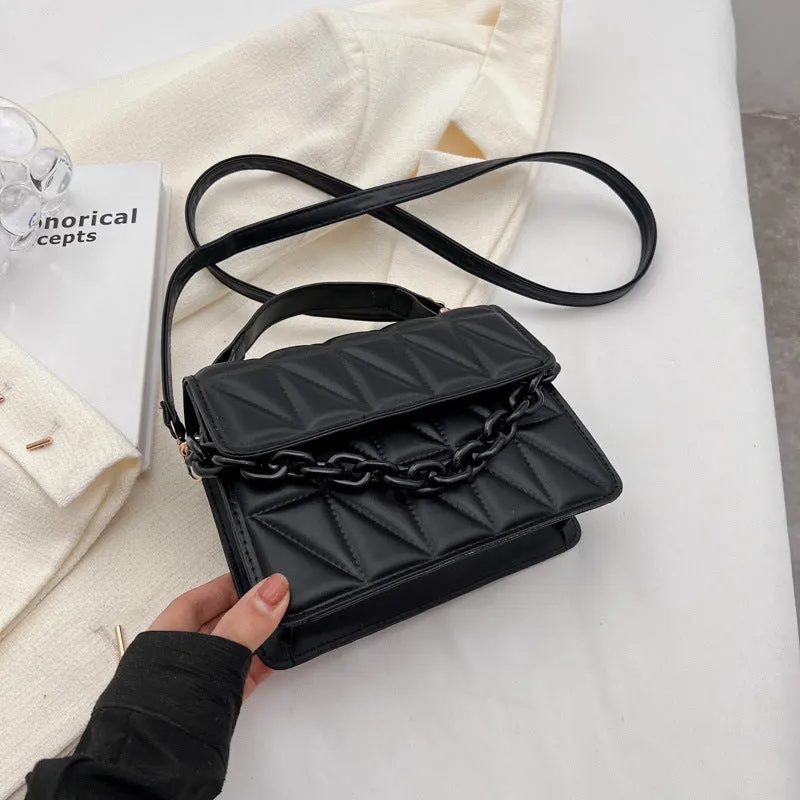Comfortable Women's Fashion Portable Simple Rhombus Crossbody Bags