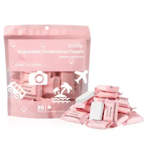 Compressed Towels for Travel Individually Packaged Disposable Face Towel for Camping Hiking, Portable Coin Tissues for Home Beauty and Outdoors