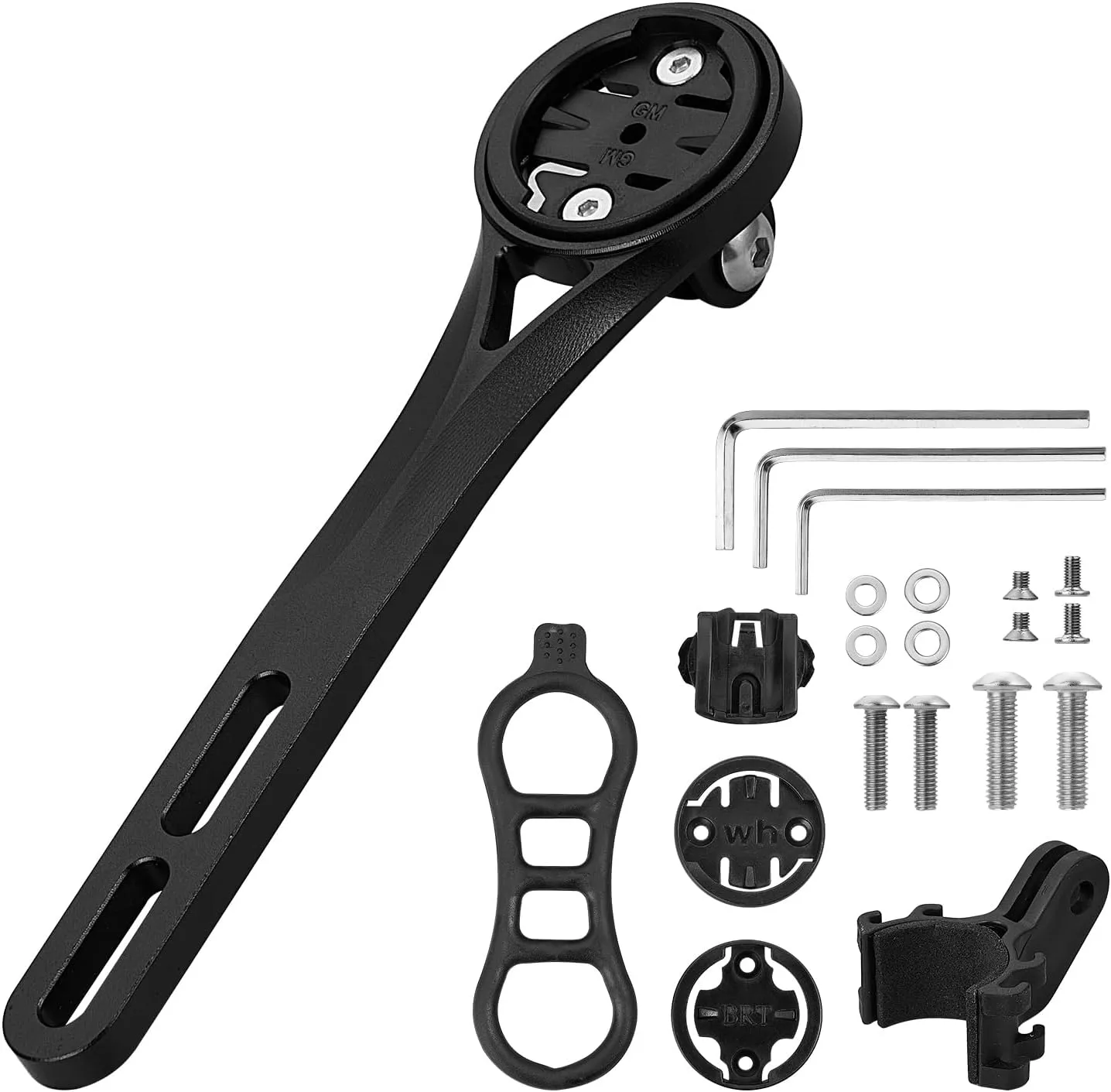 corki Cycles Out Front Handlebar Mounted Cycle Computer Bike Mount Compatible with Garmin Wahoo Bryton Cateye