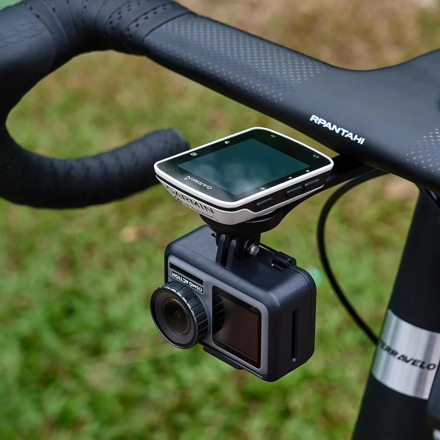 corki Cycles Out Front Handlebar Mounted Cycle Computer Bike Mount Compatible with Garmin Wahoo Bryton Cateye