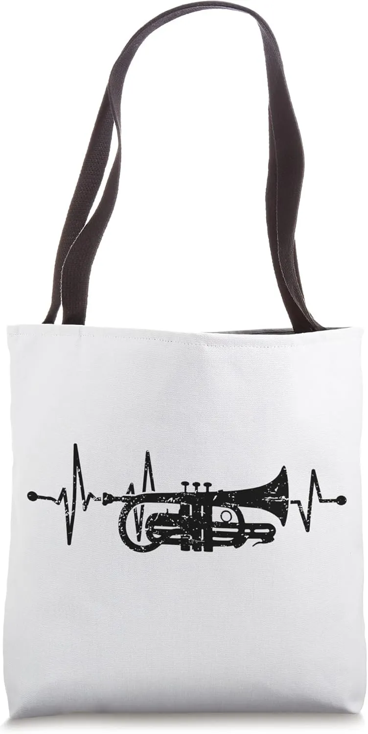 Cornet Heartbeat Orchestra Musician Cornettist Tote Bag