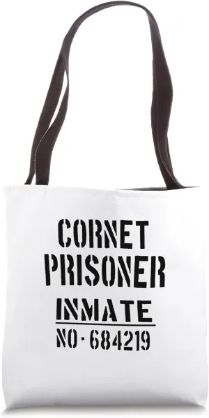 Cornet Players. 'Cornet Prisoner' Easy Halloween Costume Tote Bag