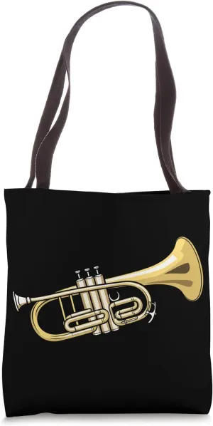 Cornet Trumpet Musician Wind Instrument Cornetist Tote Bag