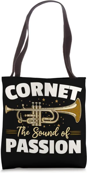 Cornet Trumpet Musician Wind Instrument Cornetist Tote Bag