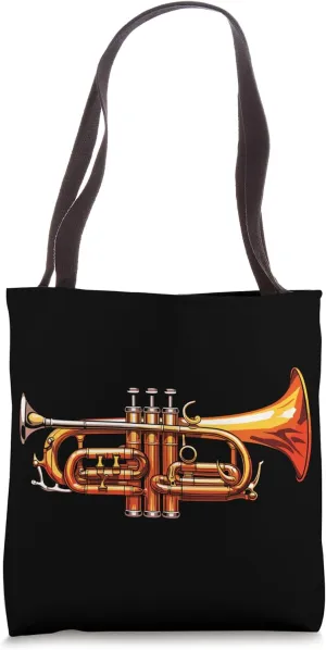 Cornet Trumpet Musician Wind Instrument Cornetist Tote Bag