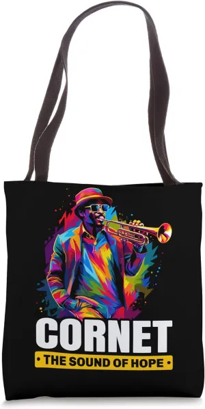 Cornet Trumpet Musician Wind Instrument Cornetist Tote Bag