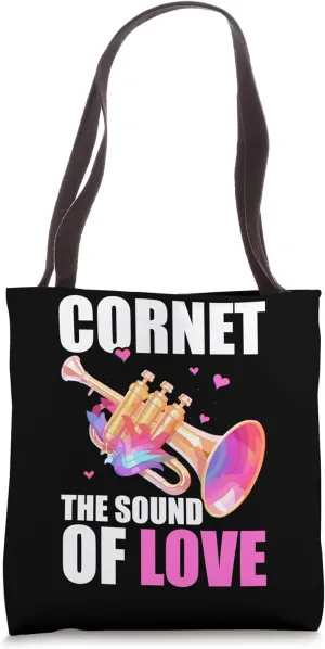 Cornet Trumpet Musician Wind Instrument Cornetist Tote Bag