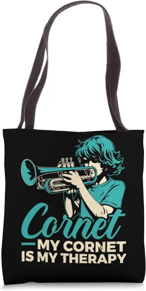 Cornet Trumpet Musician Wind Instrument Cornetist Tote Bag