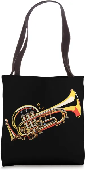 Cornet Trumpet Musician Wind Instrument Cornetist Tote Bag