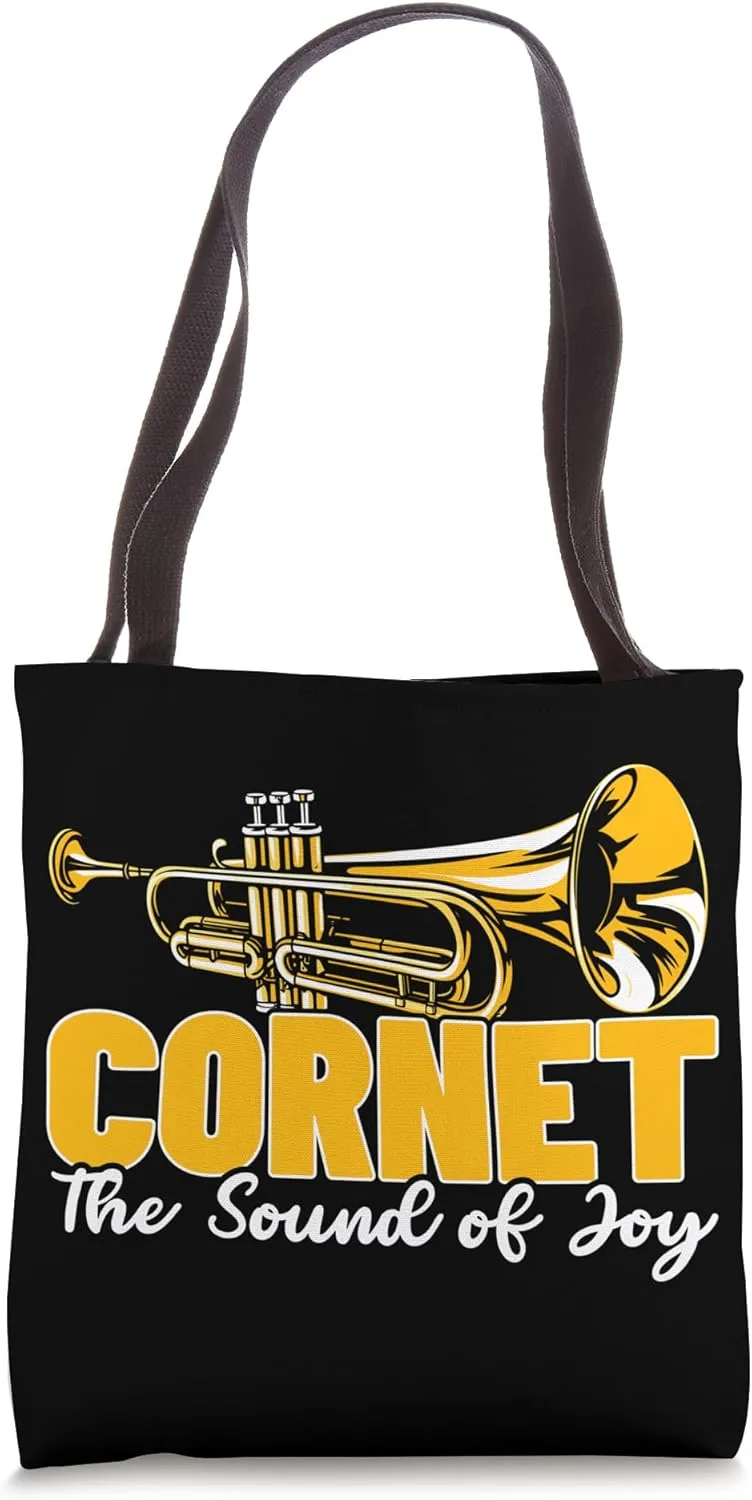 Cornet Trumpet Musician Wind Instrument Cornetist Tote Bag