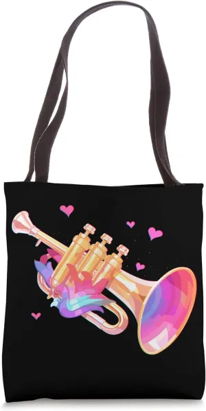 Cornet Trumpet Musician Wind Instrument Cornetist Tote Bag