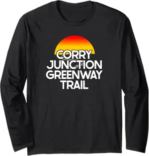 Corry Junction Greenway Trail USA Rail Trail Biking Long Sleeve T-Shirt