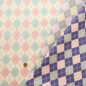 Cotton Oxford Fabric - Argyle