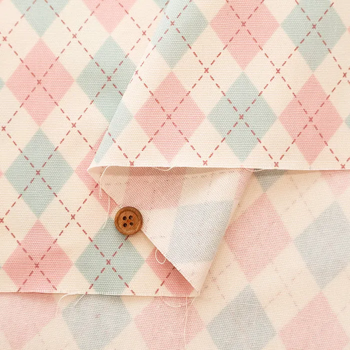 Cotton Oxford Fabric - Argyle