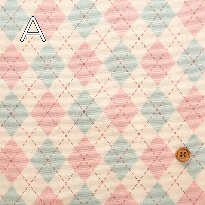 Cotton Oxford Fabric - Argyle