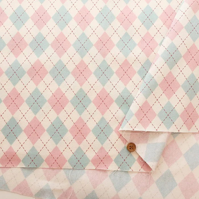 Cotton Oxford Fabric - Argyle