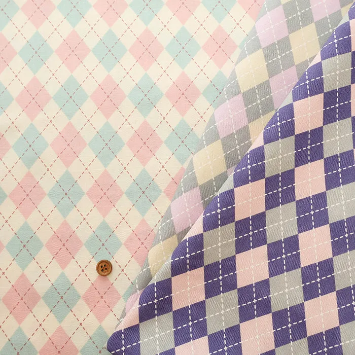 Cotton Oxford Fabric - Argyle