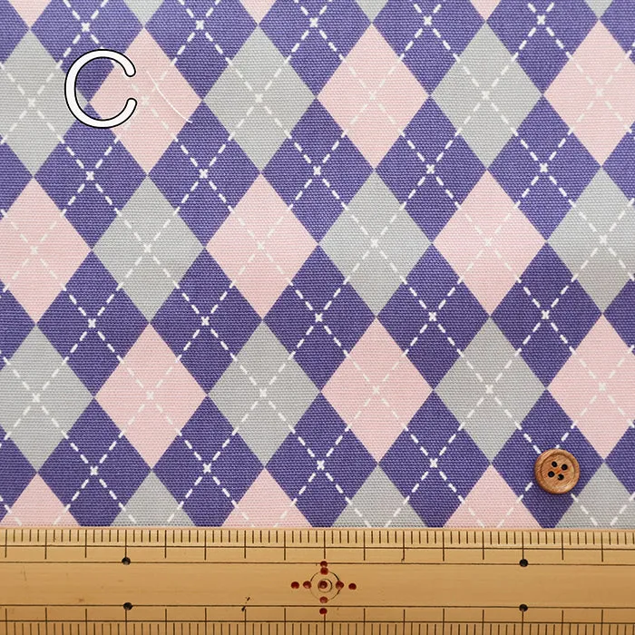 Cotton Oxford Fabric - Argyle