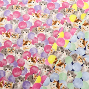 Cotton Oxford Fabric - Bonbon Cat