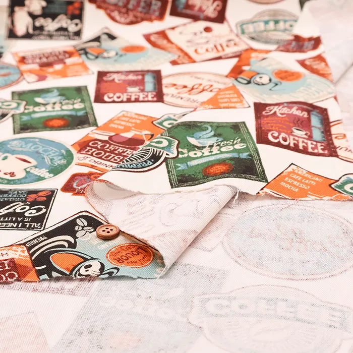 Cotton Oxford Fabric - Cafe