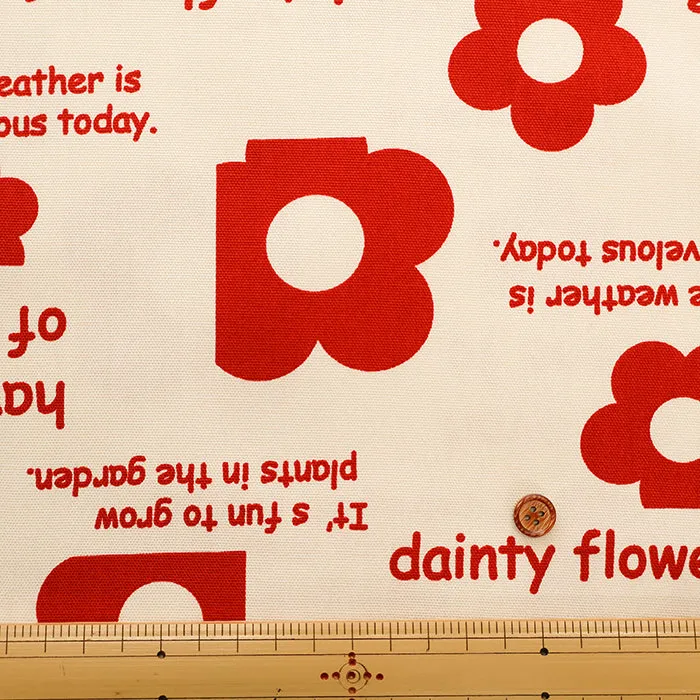 Cotton Oxford Fabric - Flower