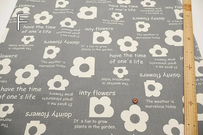 Cotton Oxford Fabric - Flower