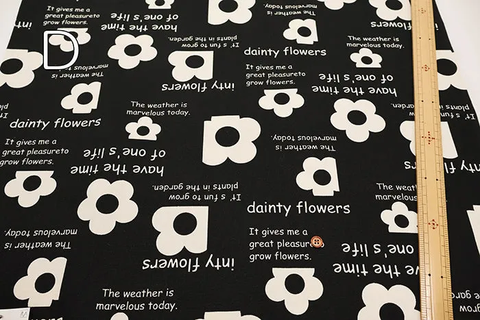 Cotton Oxford Fabric - Flower