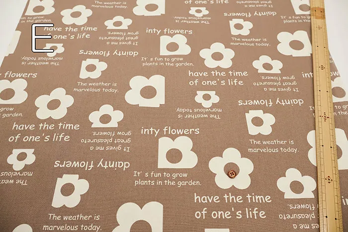 Cotton Oxford Fabric - Flower