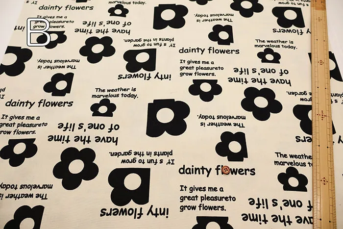 Cotton Oxford Fabric - Flower