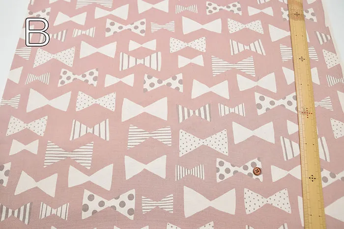 Cotton Oxford Fabric - Natural Girl Ribbon