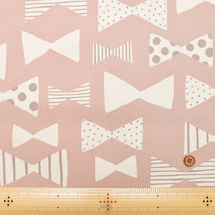 Cotton Oxford Fabric - Natural Girl Ribbon