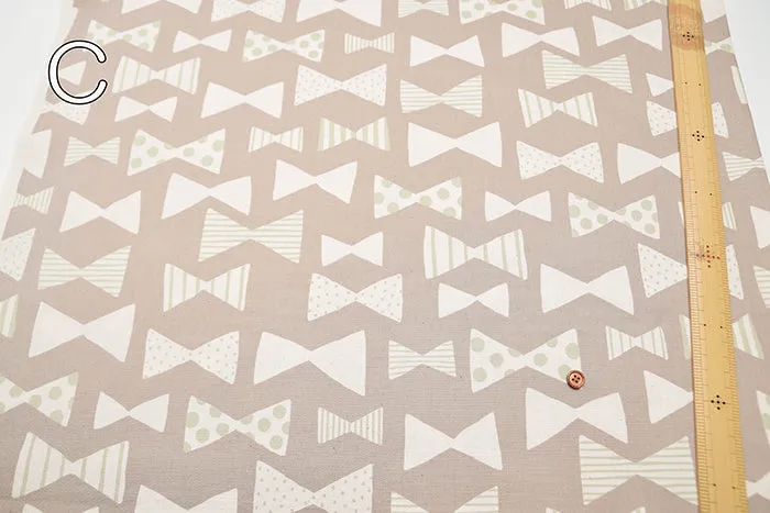 Cotton Oxford Fabric - Natural Girl Ribbon