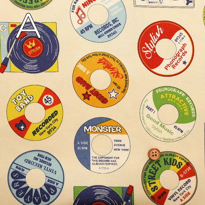 Cotton Oxford Fabric - Record