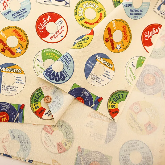 Cotton Oxford Fabric - Record