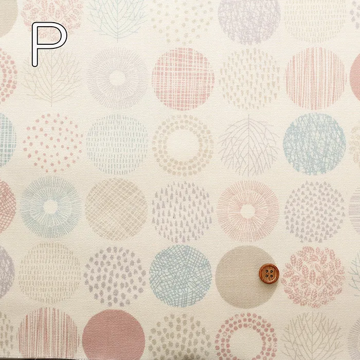 Cotton Oxford Fabric - Tree Circle Mini