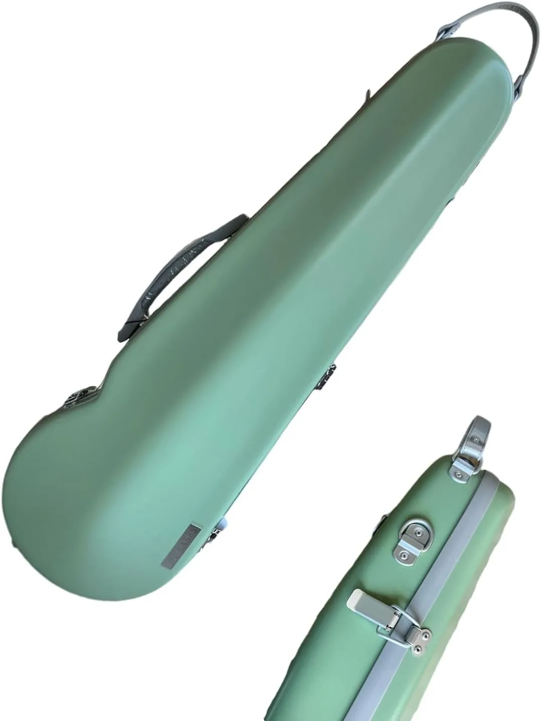 COYOUCO Violin Case, High Hardness Ultra-Light Violin Case - Aerospace Composite Material, 1.6Kg, Fits 3/4 and 4/4 Sizes, Pink and Green,B