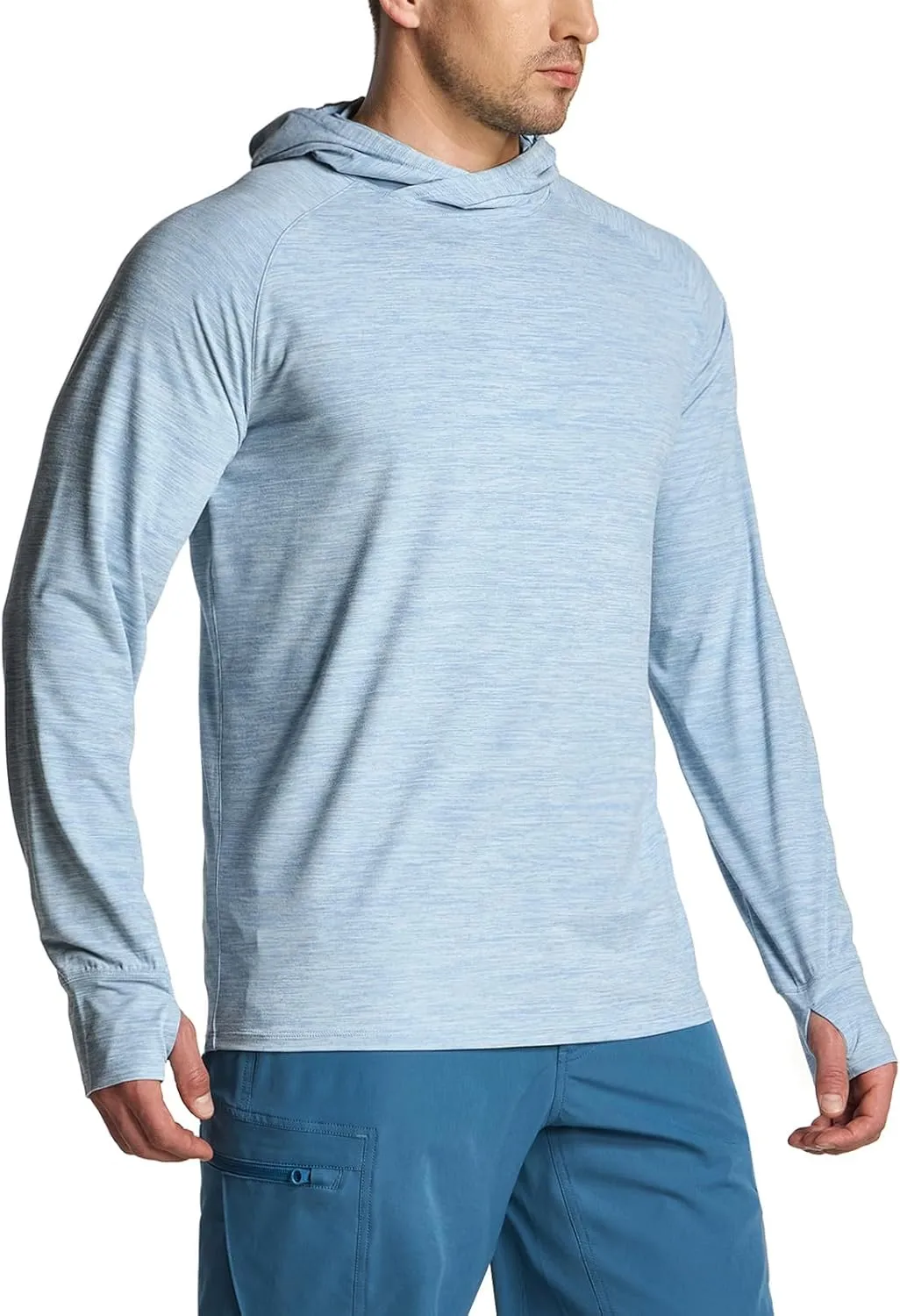 CQR Men's UPF50  Sun Protection Shirts, Quick Dry Long Sleeve Rash Guard, Athletic Running Workout Fishing Cooling Shirts