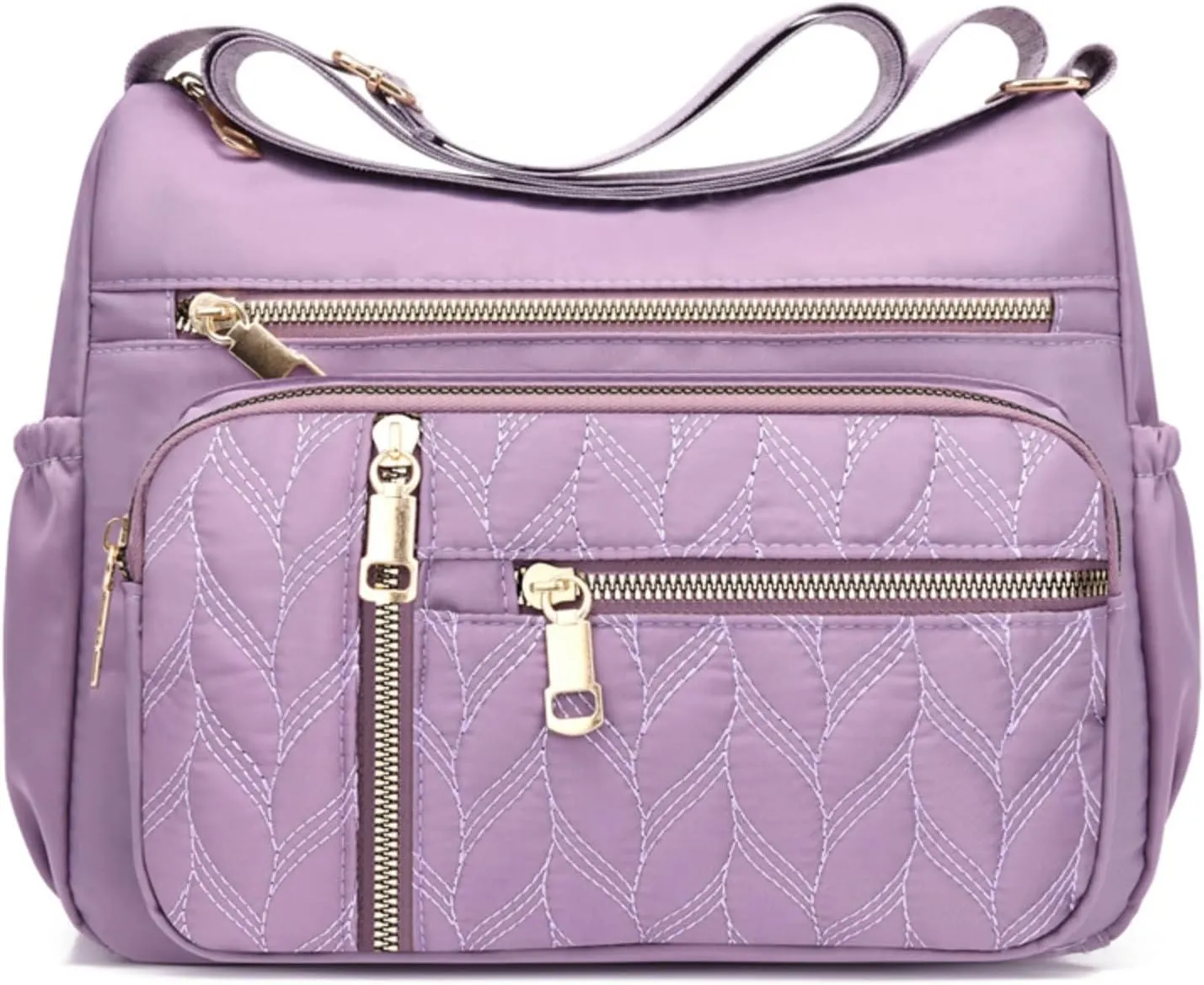 Crossbody Bag for Women, Waterproof Shoulder Bag with Adjustable Strap, Casual Nylon Purse Handbag for Women