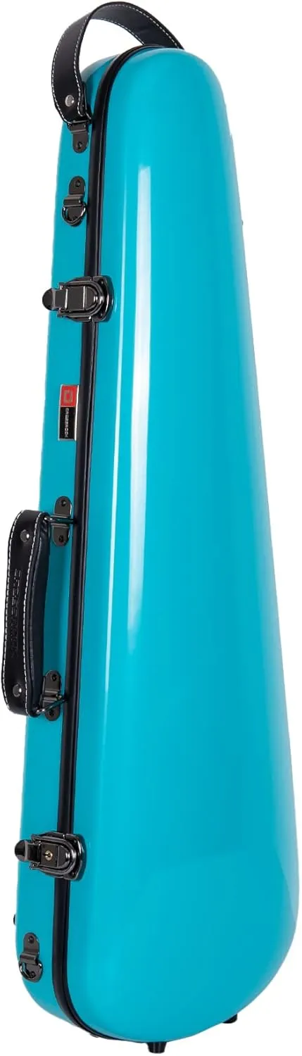 Crossrock Fiberglass Case fits 4/4 Full-Size Violin with Removable Shoulder Straps-Mint Blue (CRF1020VMB)
