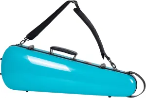 Crossrock Fiberglass Case fits 4/4 Full-Size Violin with Removable Shoulder Straps-Mint Blue (CRF1020VMB)
