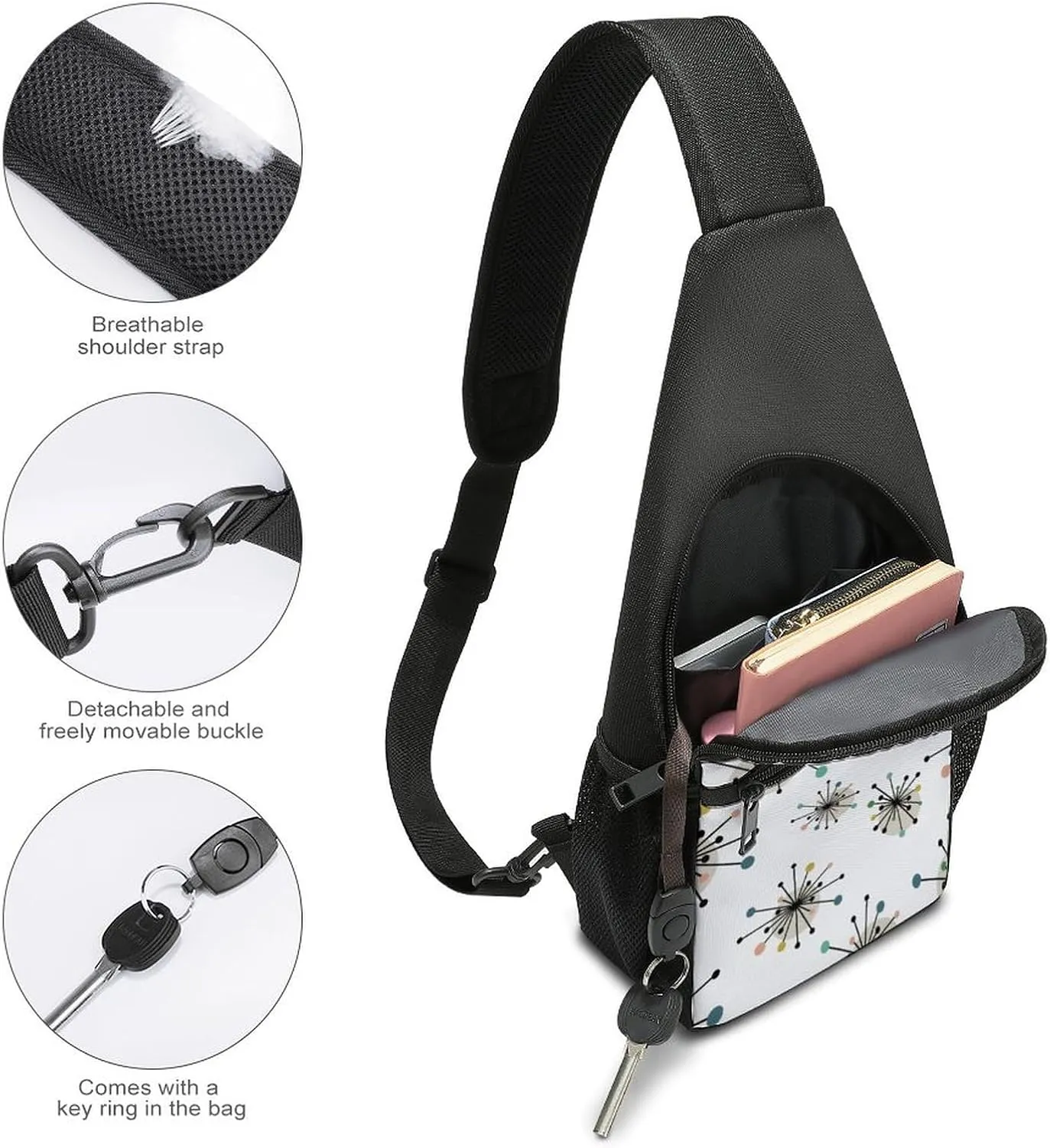 Cute AutismAwareness Simple And Atmospheric Large Capacity Chest Bag