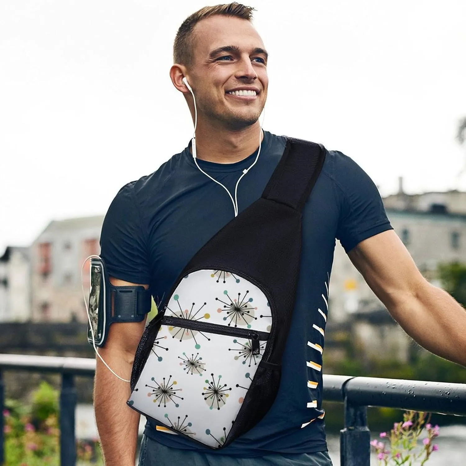 Cute AutismAwareness Simple And Atmospheric Large Capacity Chest Bag