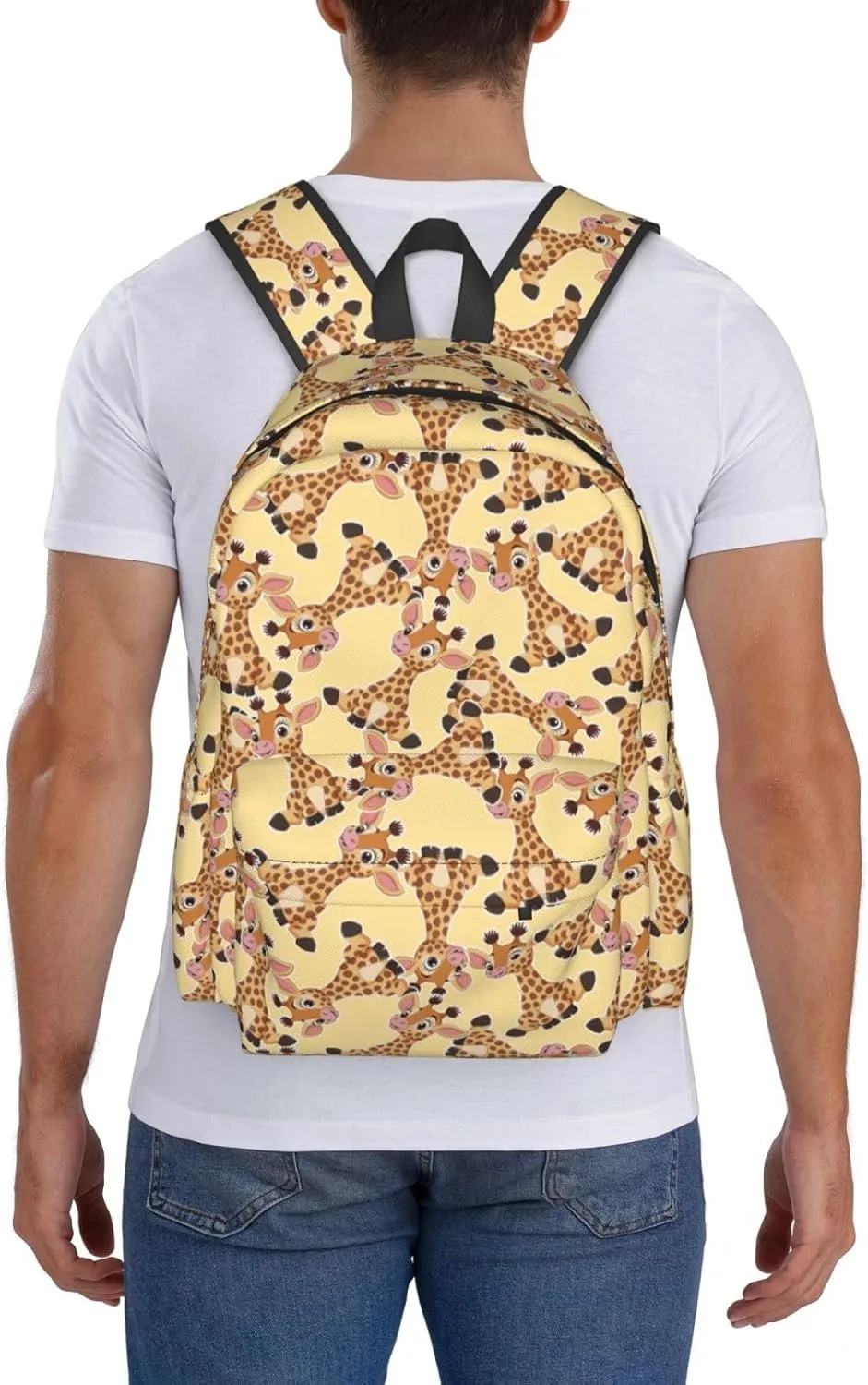 Cute Baby Giraffe Multipurpose School Bag Bookbag for Teenage Boys Girls Daily Backpack