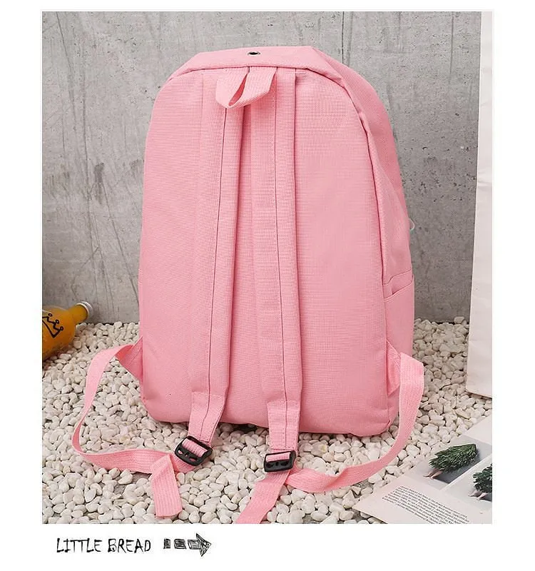 Cute Ribbon Backpack Set