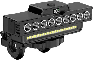 Cycle Front Light | Waterproof Safety Horn Lights for Bike - Weather Resistant Cycling Accessories, Long Battery Life 2 Modes Safety Lighting for Urban Commuting Road Biking