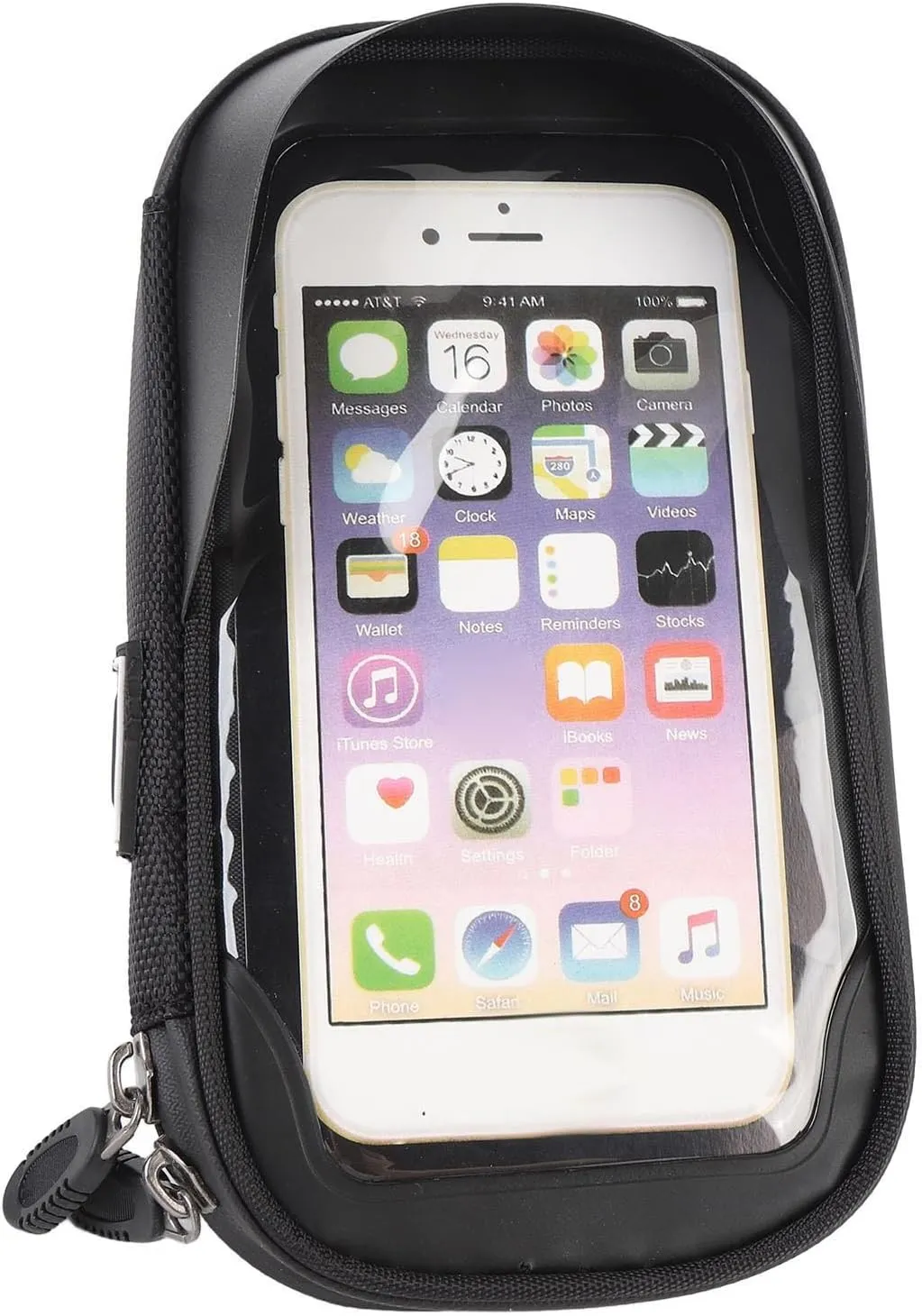 Cycle Phone Front Frame Bag Water Proof Anti Glare Sunshade Design Convenient Accessory Ports for Motorcycle Riders Polyester Fiber