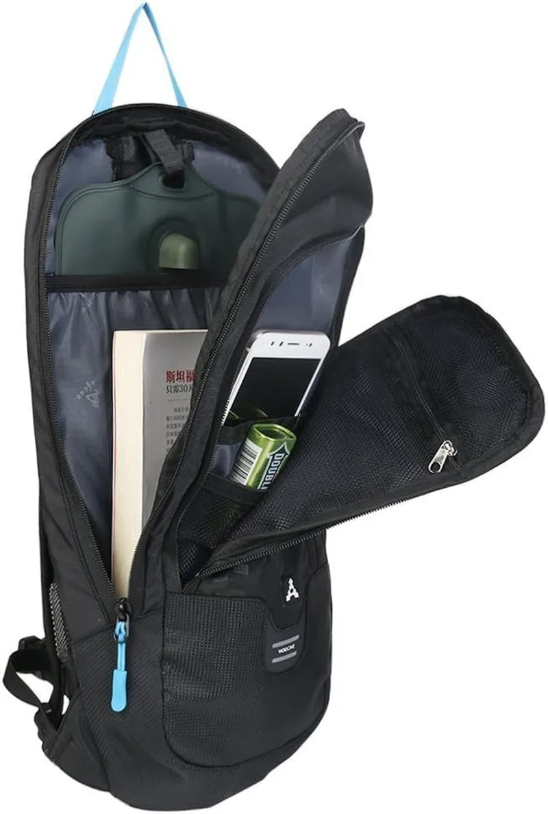 Cycling Backpack, 10L Bicycle Backpack Waterproof Breathable Bag for Outdoor Travel Hiking Climbing Biking Running Skiing (Black)